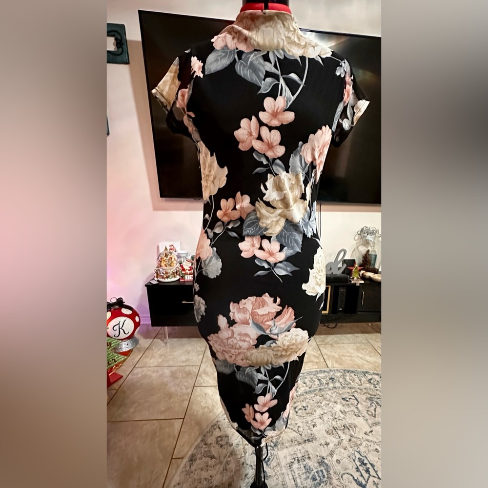 Fashion Nova Floral black dress